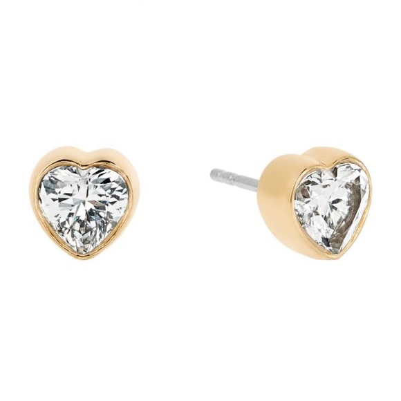 Michael Kors Jewelry - Michael Kors Brilliance Heart Stud Earrings.